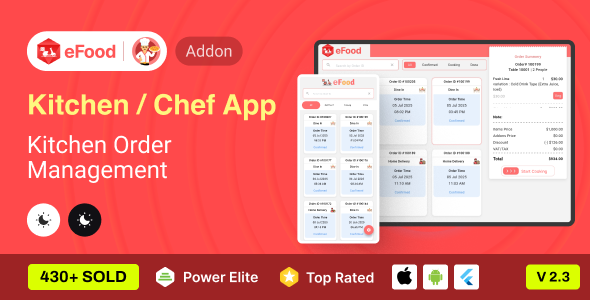 eFood - Kitchen/Chef App - CodeCanyon Item for Sale