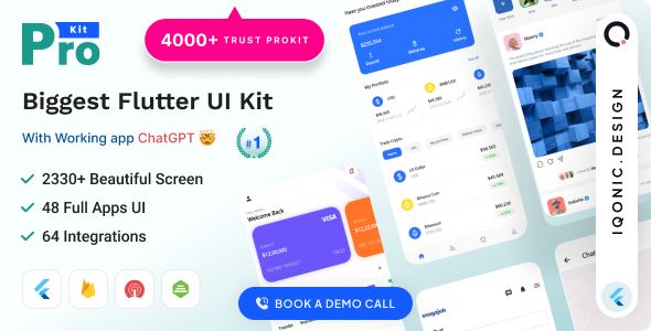 ProKit - Complete Flutter UI Kit with ChatGPT App - CodeCanyon Item for Sale