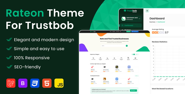 Rateon Theme For Trustbob - CodeCanyon Item for Sale