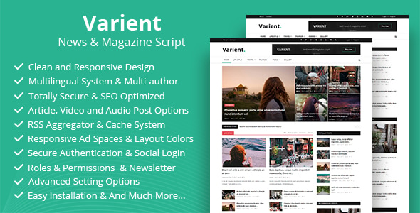Variante - Script para Notícias e Revistas - Item à venda no CodeCanyon