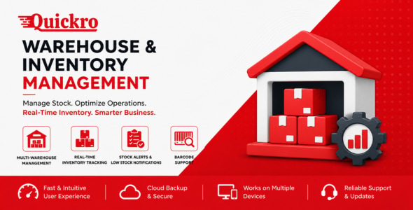 Quickro POS Warehouse & Inventory Management {Add-on) - CodeCanyon Item for Sale