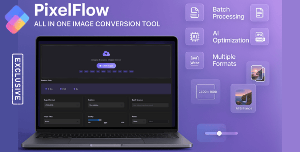 PixelFlow - Bulk Image Conversion & Optimization Script - CodeCanyon Item for Sale