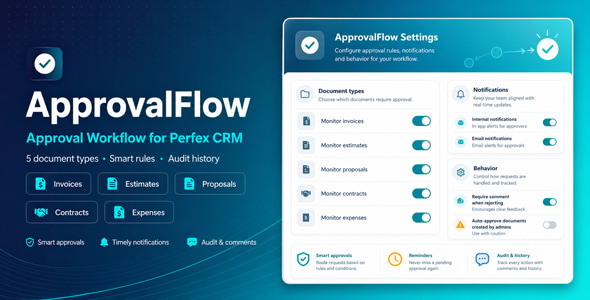 Approval Workflow Module for Perfex CRM - CodeCanyon Item for Sale