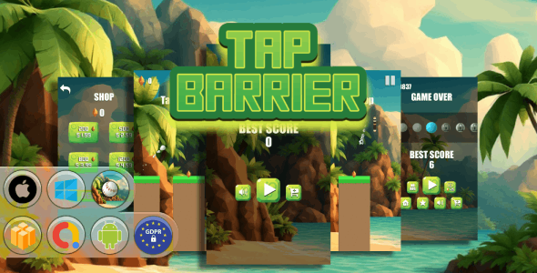 Tap Barrier Game Template - CodeCanyon Item for Sale