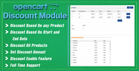 Opencart Discount Module - CodeCanyon Item for Sale