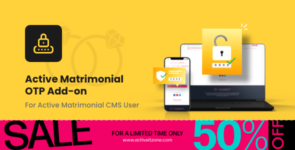 Active Matrimonial OTP add-on - CodeCanyon Item for Sale