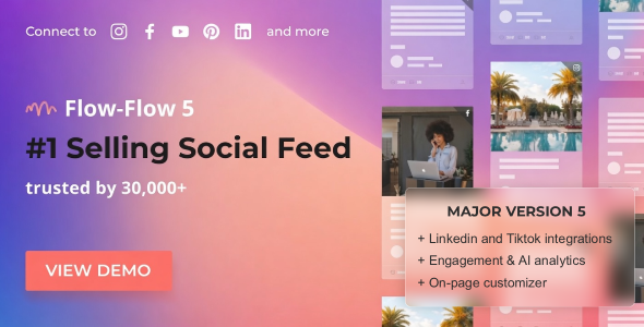 Social Stream for WordPress — Add TikTok YouTube Facebook Instagram Feed to WordPress - CodeCanyon Item for Sale