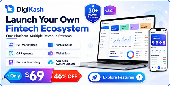 DigiKash - Complete Payment Gateway & Digital Wallet Platform - CodeCanyon Item for Sale