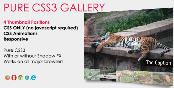 Pure CSS3 Gallery - CodeCanyon Item for Sale
