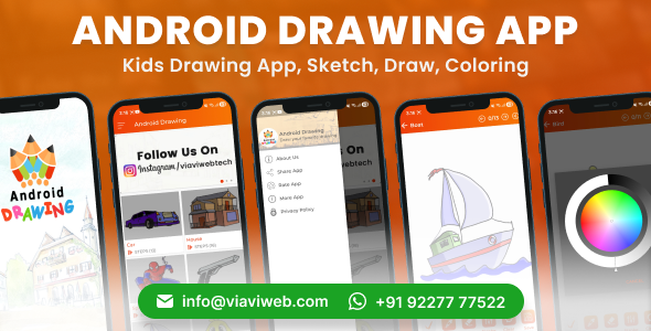 Android Drawing App (Kids Drawing App, Sketch, Draw, Coloring) - CodeCanyon Item for Sale