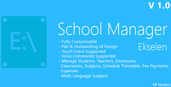 Ekselen - School Management System - CS Version - CodeCanyon Item for Sale