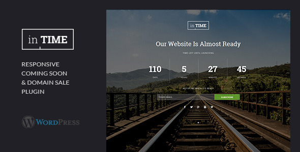inTime - Domain Sale & Coming Soon WordpressPlugin - CodeCanyon Item for Sale