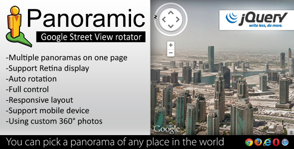 Panoramic - Street View Rotator jQuery Plugin - CodeCanyon Item for Sale