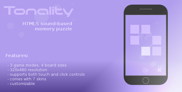 Tonality - Sound Memory Game - CodeCanyon Item for Sale
