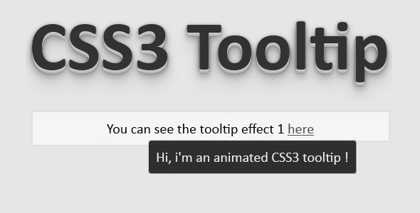 Full CSS3 Tooltip - CodeCanyon Item for Sale