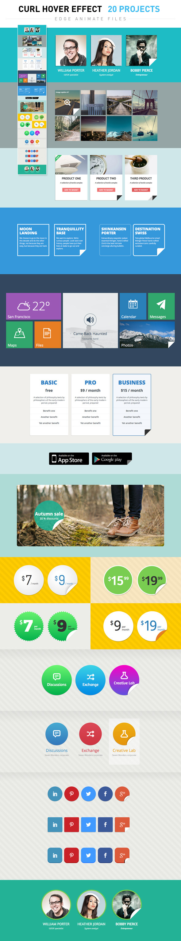 Curl Hover Effects - CodeCanyon Item for Sale