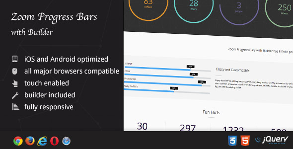 Zoom Progress Bars with Builder - CodeCanyon Item for Sale