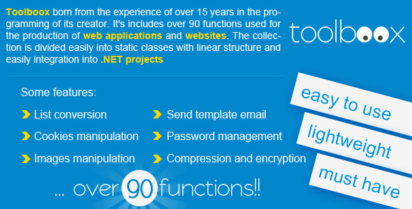 ToolBoox for .NET projects - CodeCanyon Item for Sale