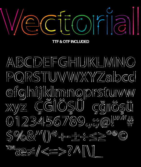 Vectorial Design Font, Fonts | GraphicRiver