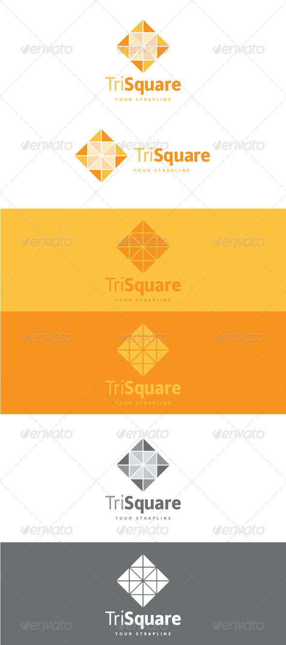Tri Square Logo, Logo Templates | GraphicRiver
