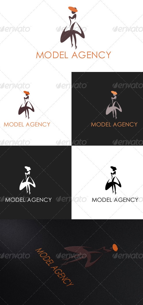 Model Agency Logo, Logo Templates | GraphicRiver