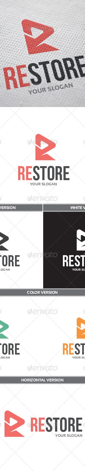 Restore Logo, Logo Templates | GraphicRiver