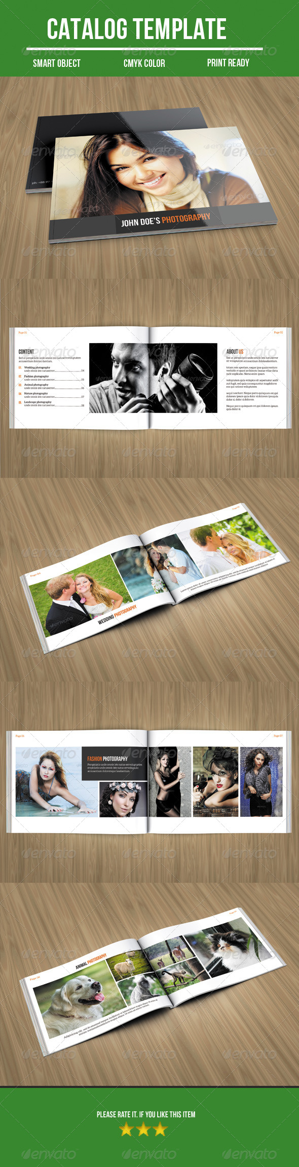 Photography Catalog, Print Templates GraphicRiver