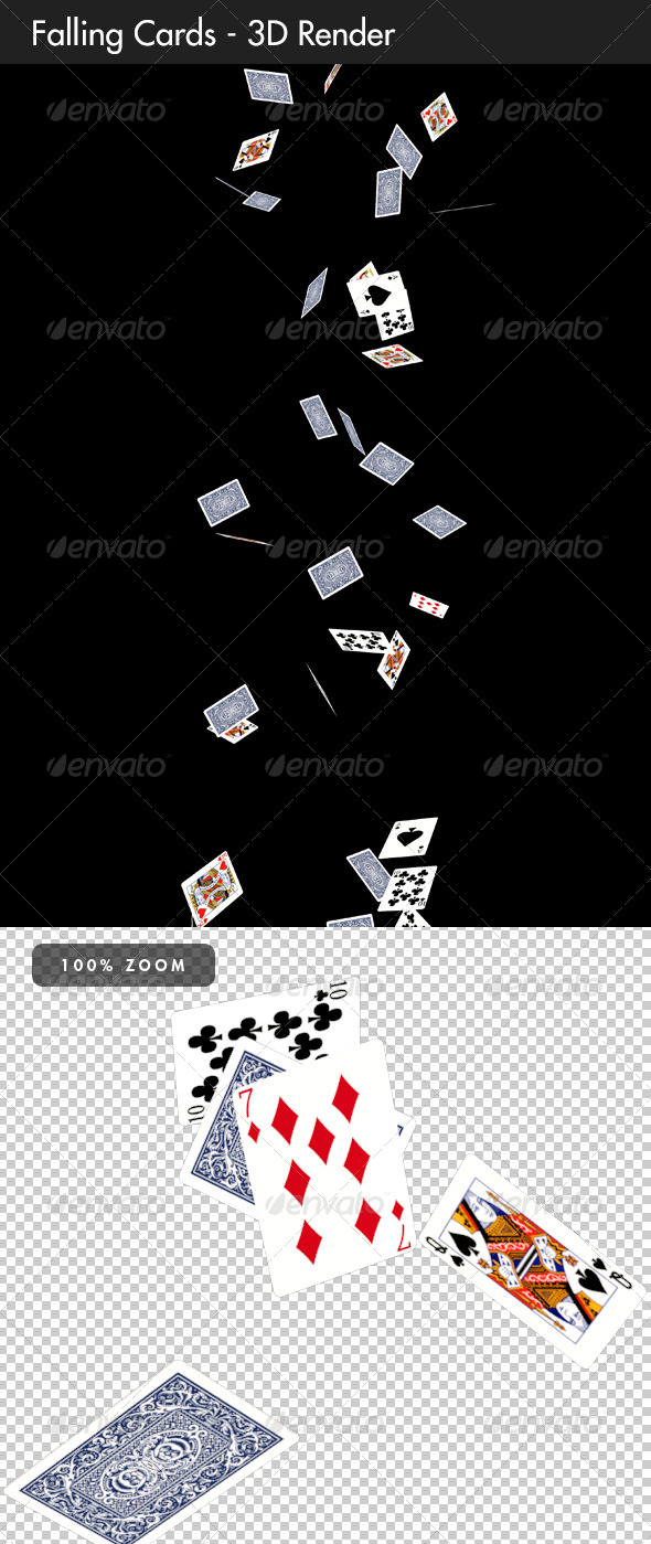 Falling Cards, Graphics | GraphicRiver