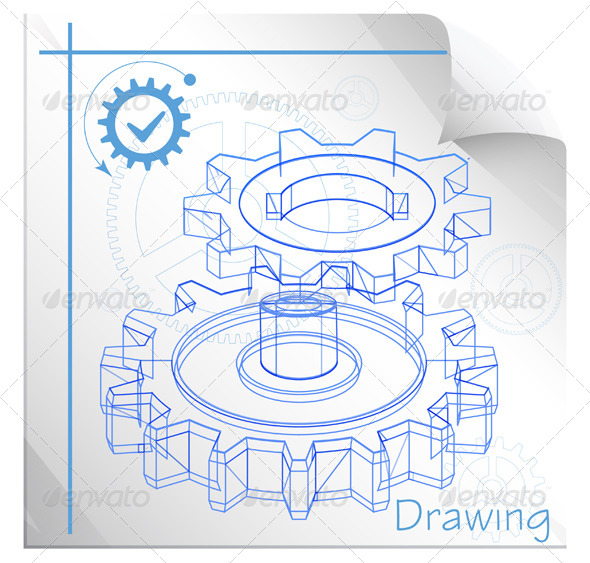 Technical Drawing - Illustration, Vectors | GraphicRiver
