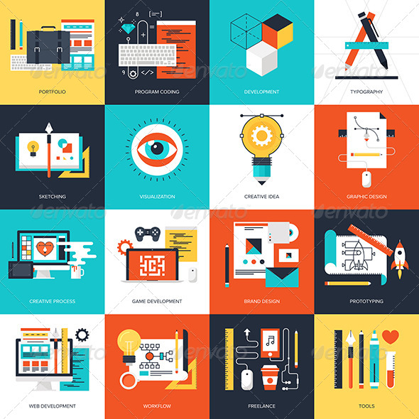 Design and Development., Icons | GraphicRiver