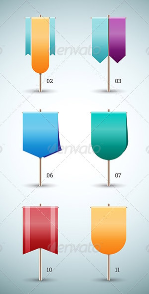 Banner Signs, Vectors | GraphicRiver