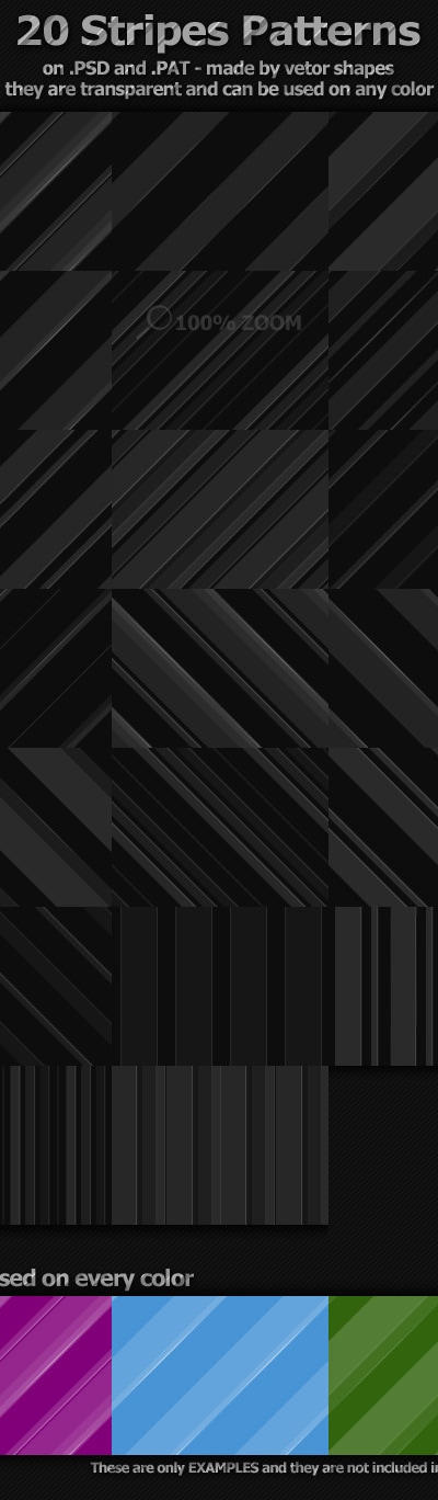 20 Stripes Patterns, Add-ons | GraphicRiver