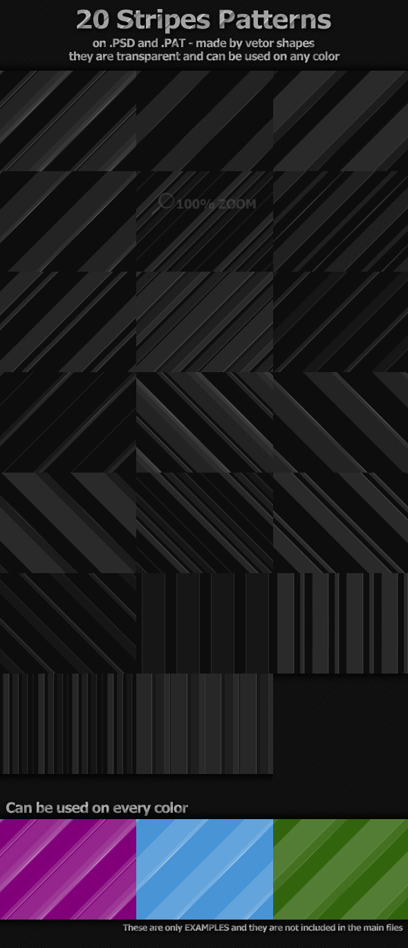 20 Stripes Patterns, Add-ons | GraphicRiver