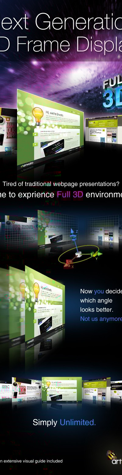 3D Frame Generator - Full 3D, Add-ons | GraphicRiver