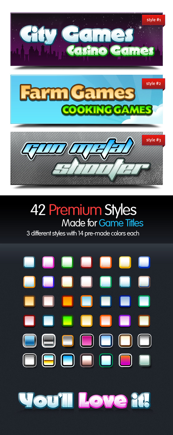 Premium Text Styles for Games, Add-ons | GraphicRiver