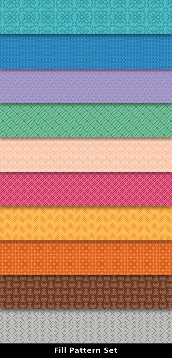 Fill Patterns Set, Add-ons | GraphicRiver