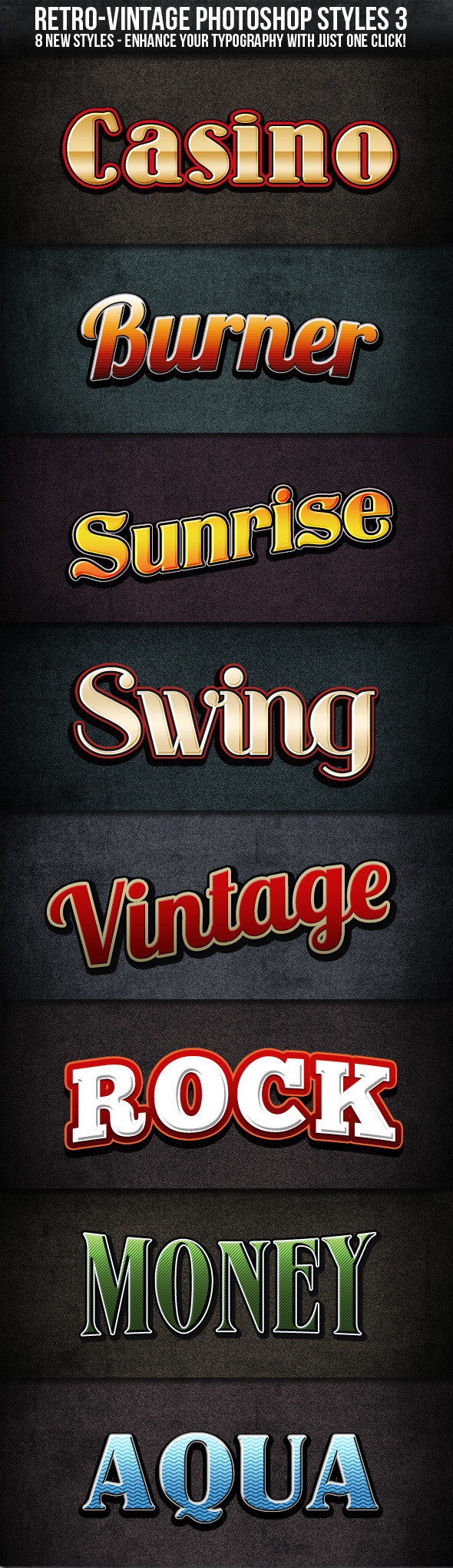 Retro Vintage Styles 3, Add-ons | GraphicRiver