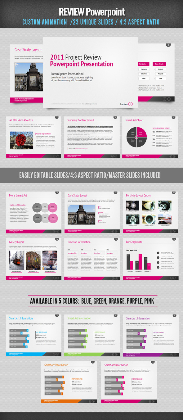 Review Powerpoint, Presentation Templates | GraphicRiver