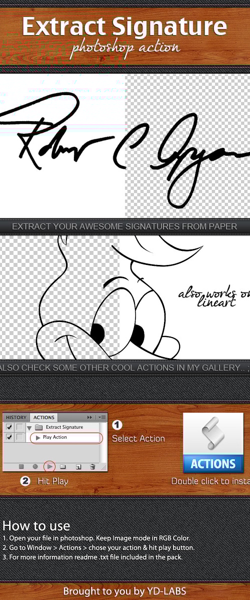 Extract Signature, Add-ons | GraphicRiver