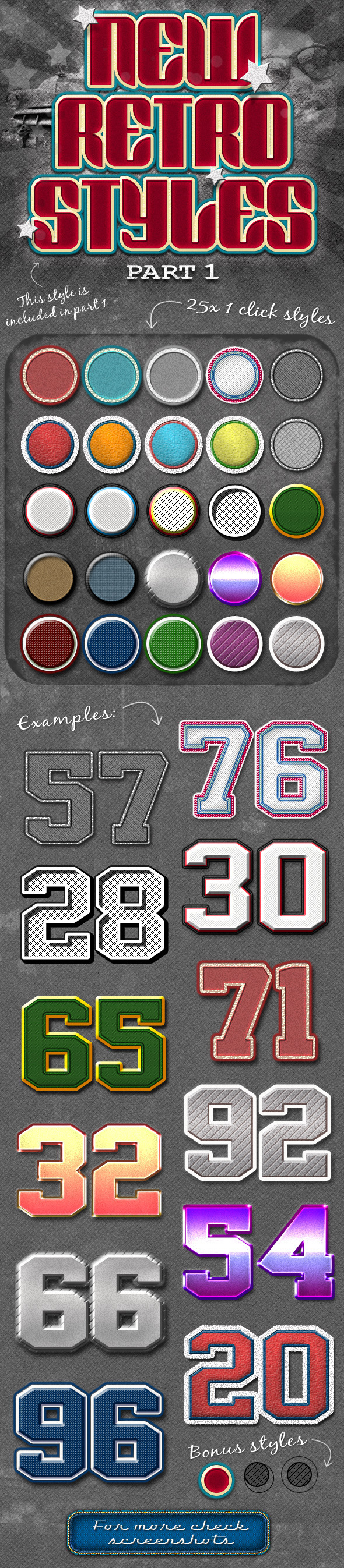 New Retro Styles Part 1, Add-ons | GraphicRiver