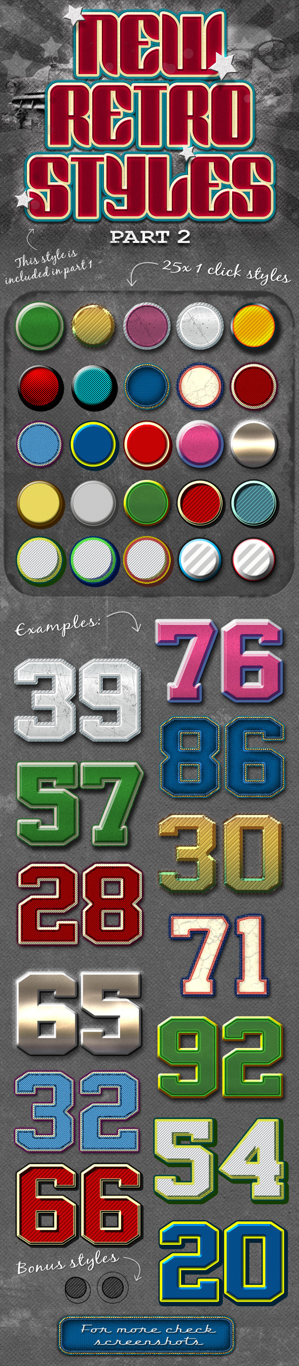 New Retro Styles Part 2, Add-ons | GraphicRiver