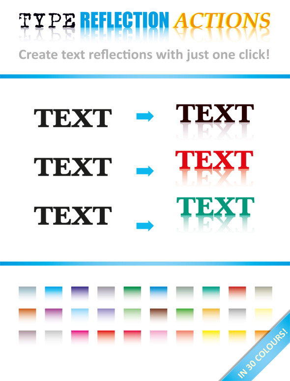 Type Reflection Action, Add-ons | GraphicRiver