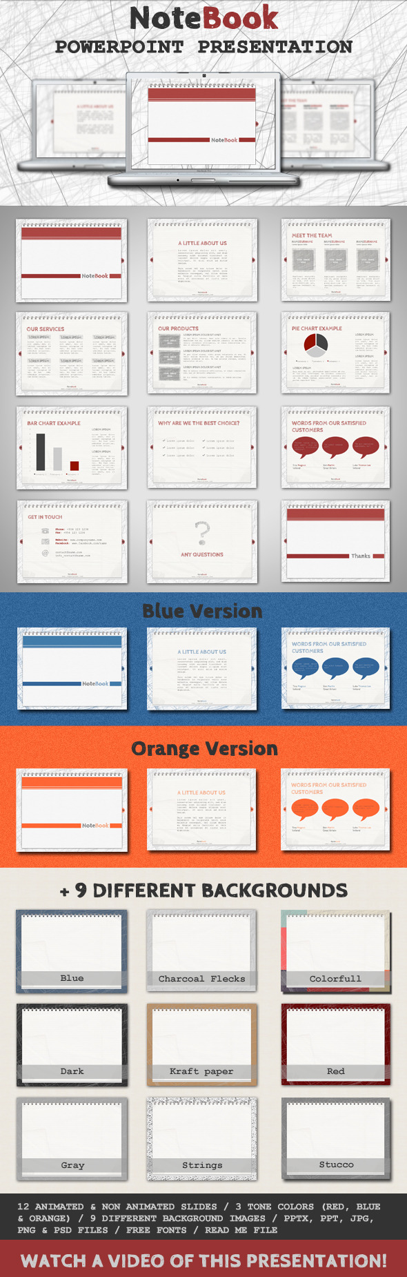 NoteBook - PowerPoint Template, Presentation Templates | GraphicRiver
