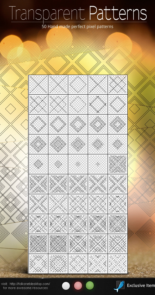Transparent Patterns 3.0, Add-ons | GraphicRiver