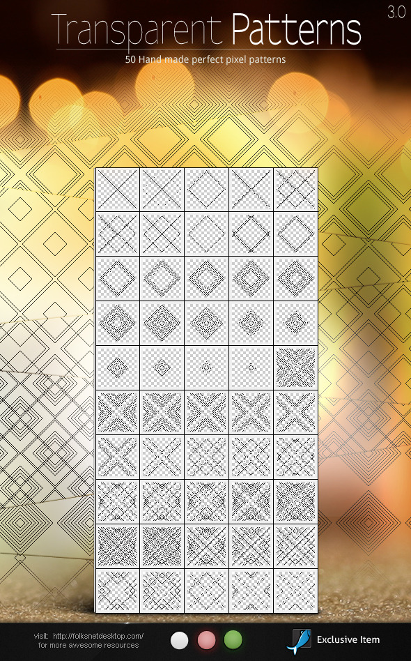 Transparent Patterns 3.0, Add-ons | GraphicRiver