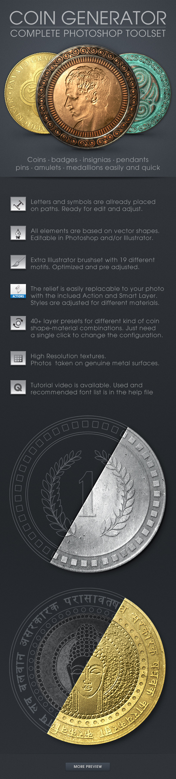 Coin Generator, Add-ons | GraphicRiver