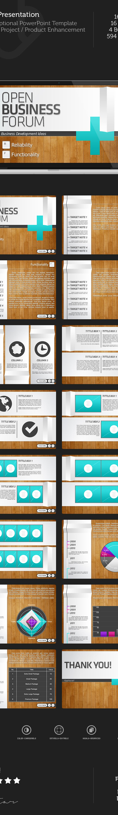 Open Business Forum PowerPoint Presentation, Presentation Templates