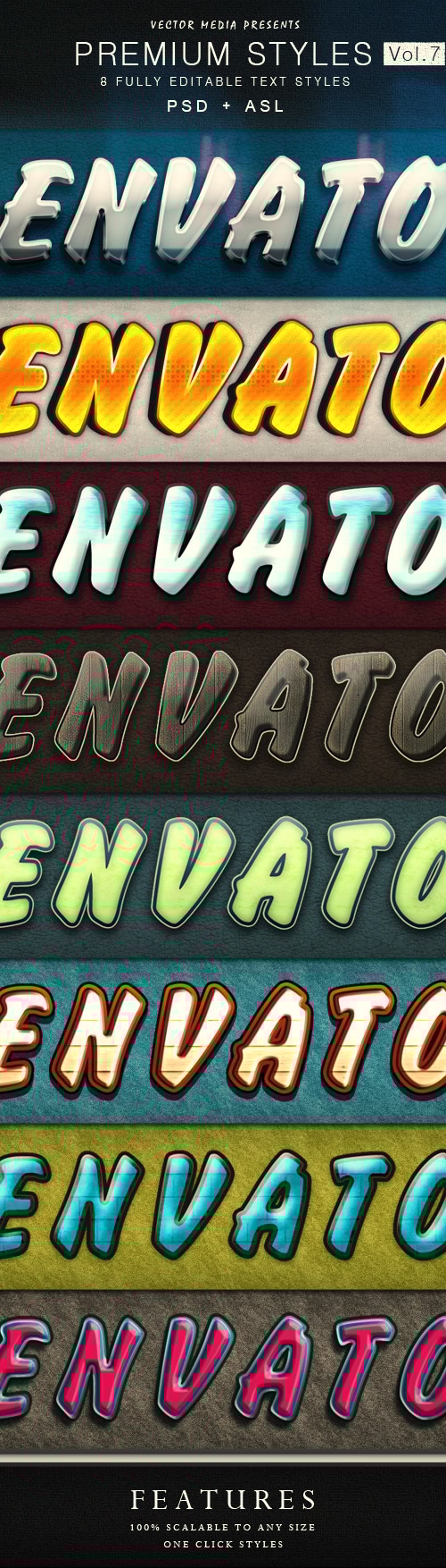 Premium Text Styles - Vol.7, Add-ons | GraphicRiver