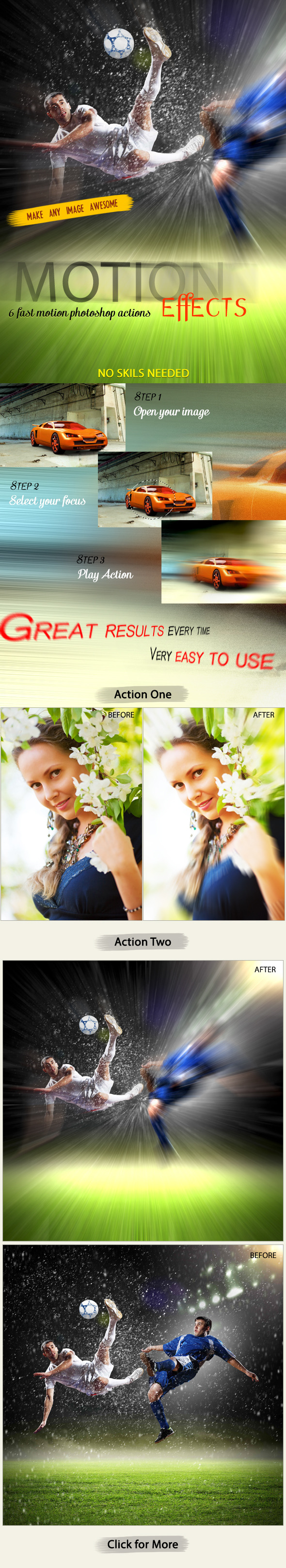Fast Motion Effects (PS Actions), Add-ons | GraphicRiver