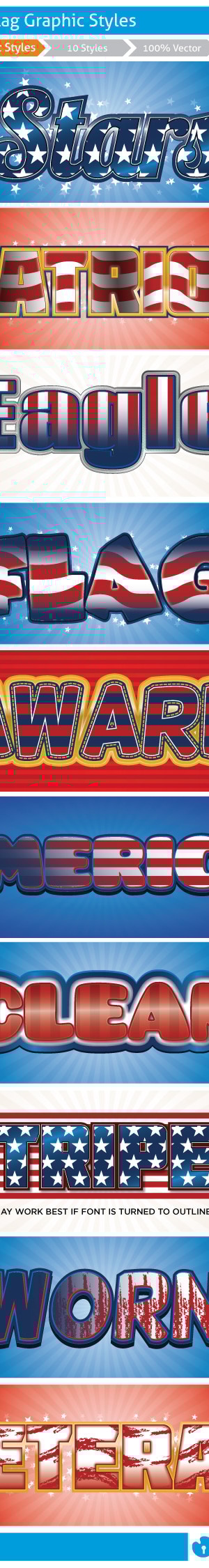 American Graphic Styles 1, Add-ons | GraphicRiver